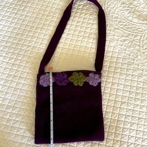 Purple Knit Purse